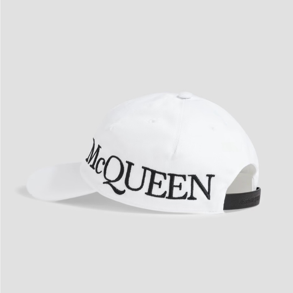 Alexander McQueen Logo Embroidered Baseball Hat